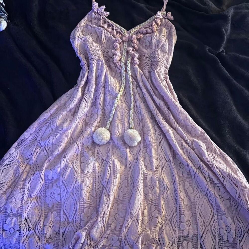 Unbranded Women's Purple and Pink Dress